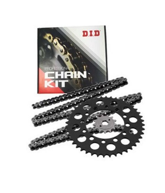 Chain kit DID Beta 125 RR AC Enduro 2013 - 2015 X-ring black