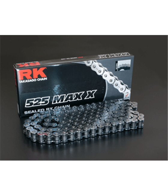 Moto chain RK 525 MAX-X 112 links black