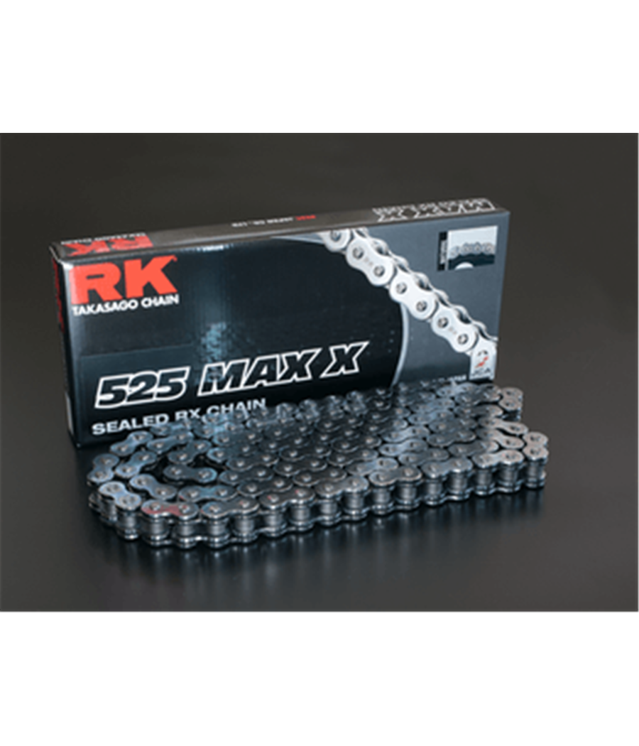 Moto reťaz RK 525 MAX-X 114 článkov čierny