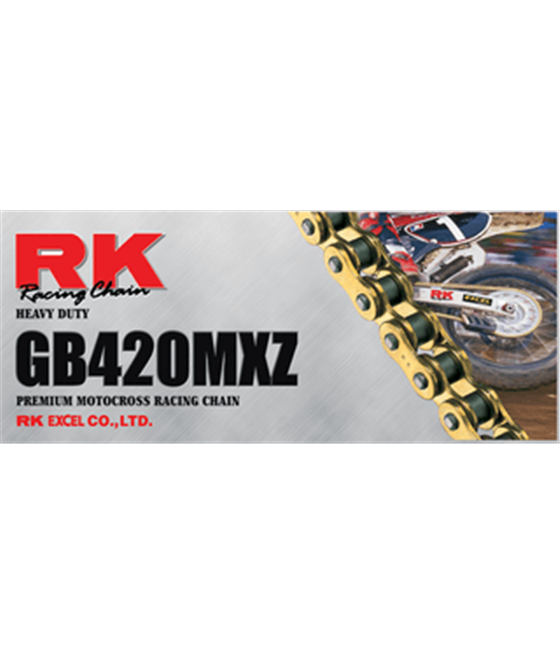 Moto řetěz RK MXZ Suzuki RM 100 2003 zlatý