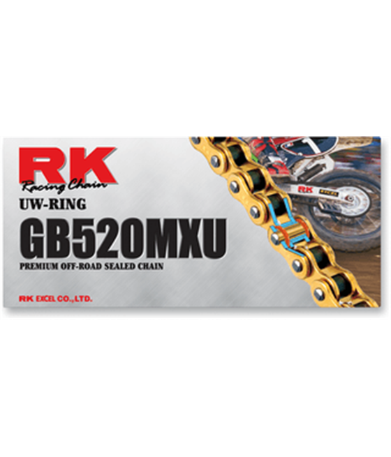 Moto řetěz RK MXU KTM 450 SMR 2004 - 2007 UW-Kroužek zlatý